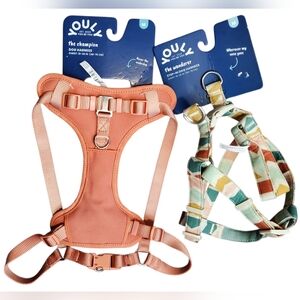 Set of 2 YOULY Dog Harness Lot "The Champion" & "The Wanderer" Size Medium NWT